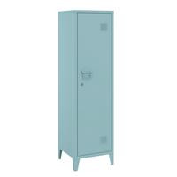 EINZELSPIND Kurikka - Hellblau, Metall (38/137/38cm) - [en.casa]