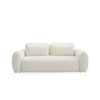SOFA Carmela 3 Sitzplätze Weiß - Weiß, Holz (266/95/121cm) - Petits-meubles