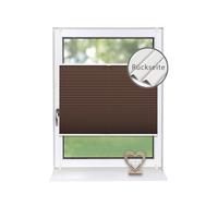 PLISSEE Thermo Basic 75 x 150cm Klemmfix ohne Bohren - Hellbraun, Textil (75/150/150cm) - Deco-Raum