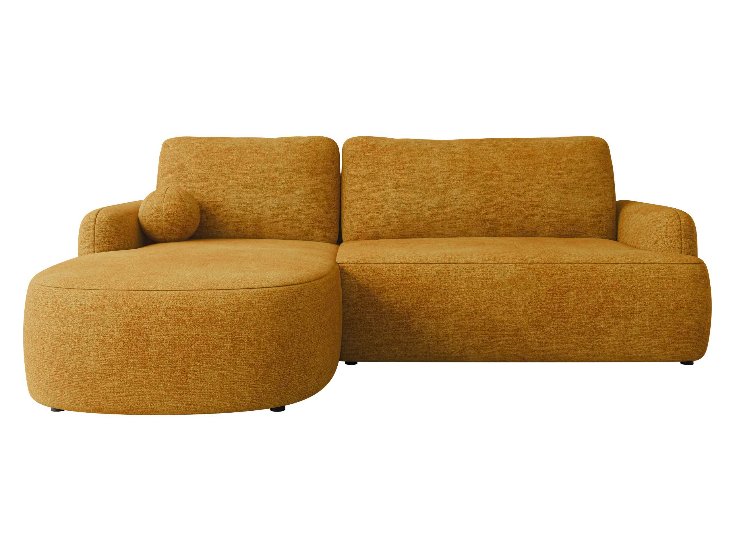 ECKSOFA Loridu, Seite: Links - Gelb/Schwarz, Holz/Kunststoff (250/174cm) - MIRJAN24