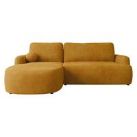 ECKSOFA Loridu, Seite: Links - Gelb/Schwarz, Holz/Kunststoff (250/174cm) - MIRJAN24