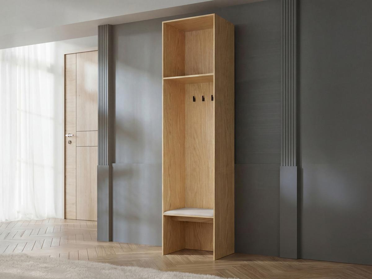 GARDEROBE-SET Soreno I - Beige, Holzwerkstoff/Kunststoff (103/237/60cm) - MIRJAN24