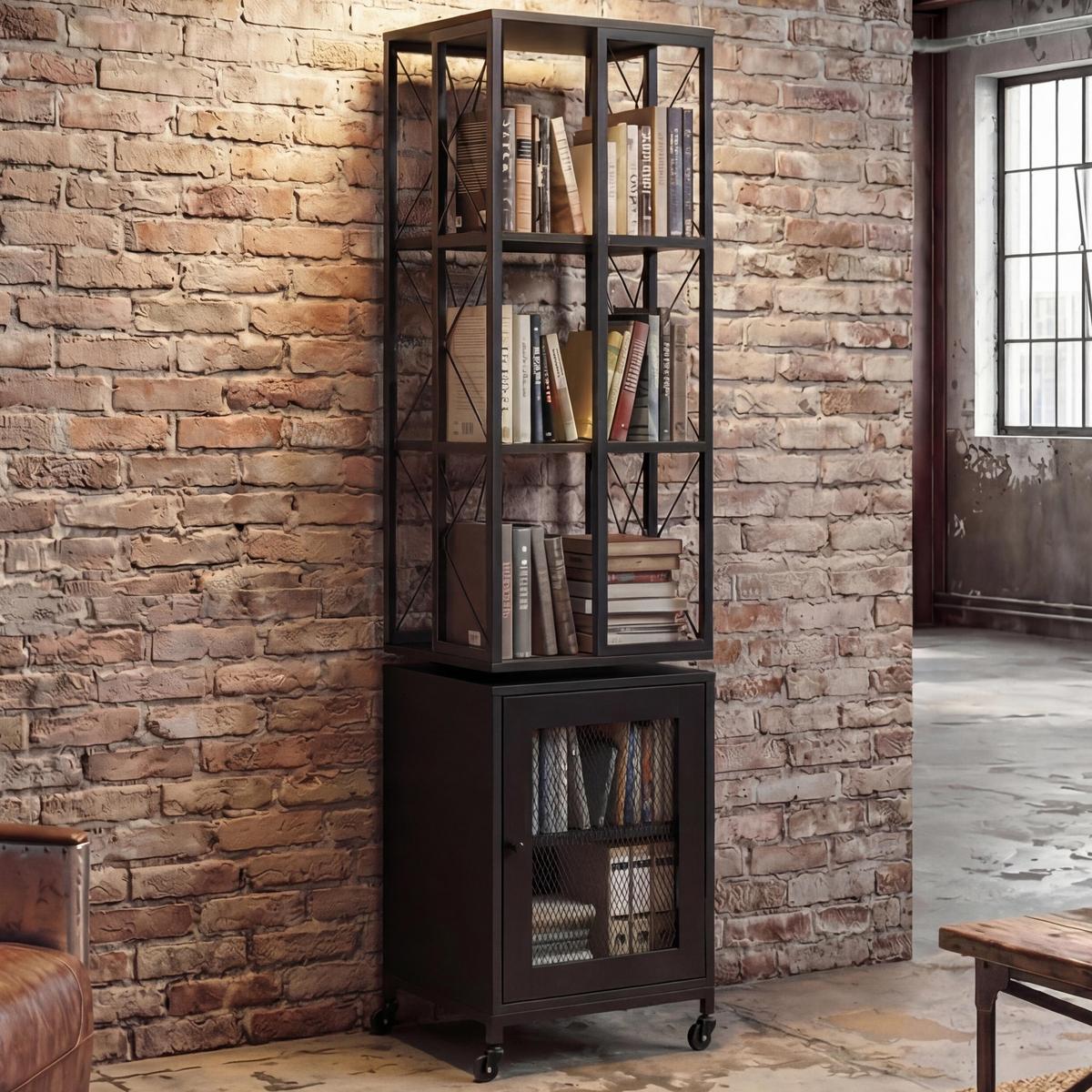 BÜCHERREGAL Schwarz - Schwarz, Holz (40/162/42cm) - MCW