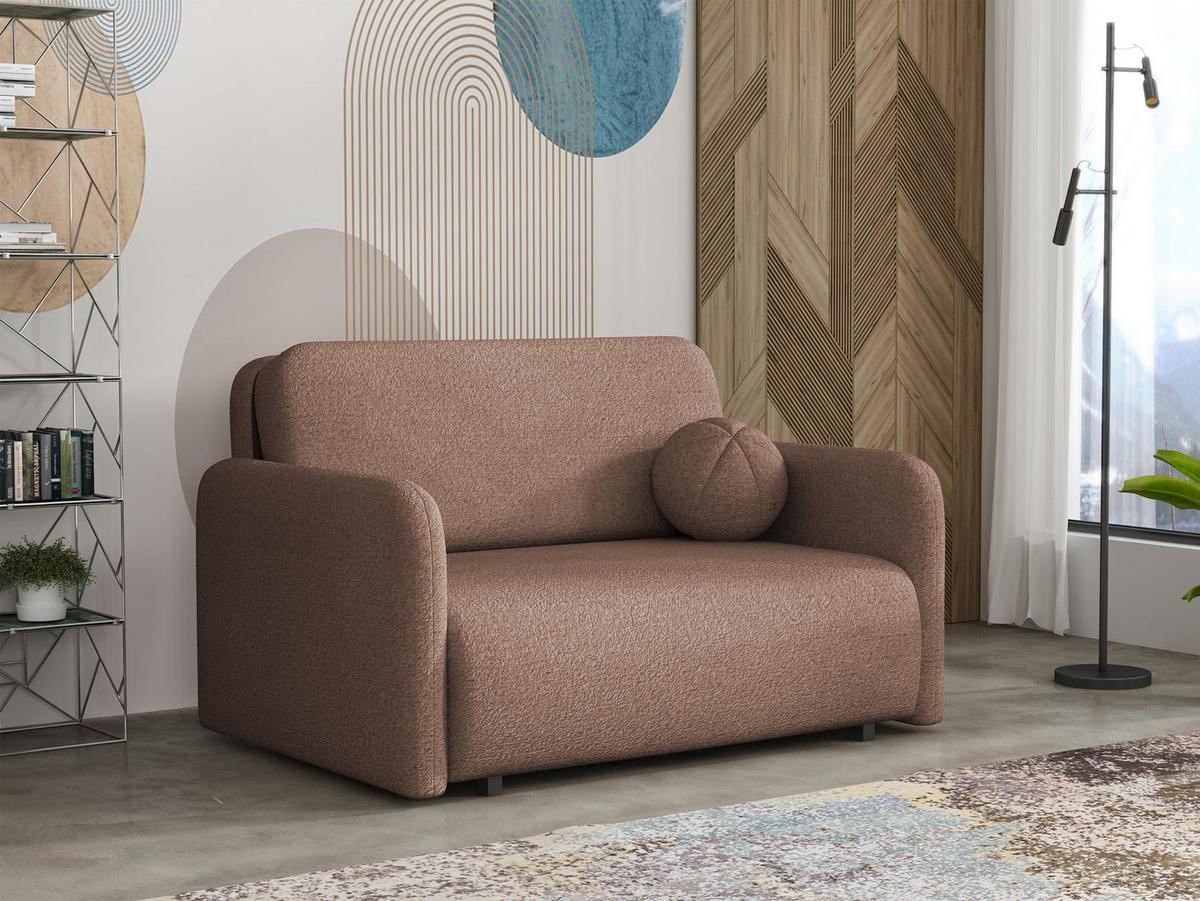 SCHLAFSOFA Viva Sun II - Schwarz/Braun, Holz/Textil (130/85/103cm) - MIRJAN24