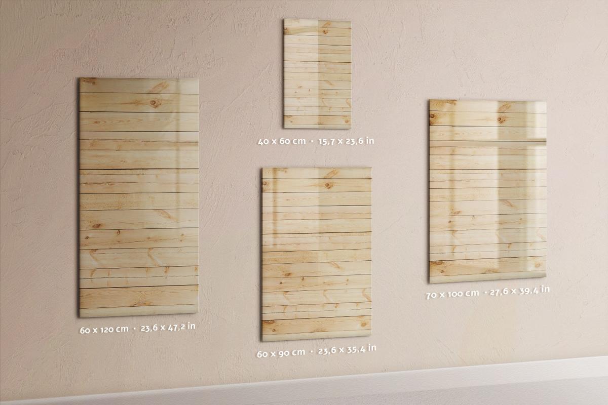 MAGNETTAFEL 100x70 Leuchttafeln - Hellbraun, Glas (120/60/0.4cm) - TULUP