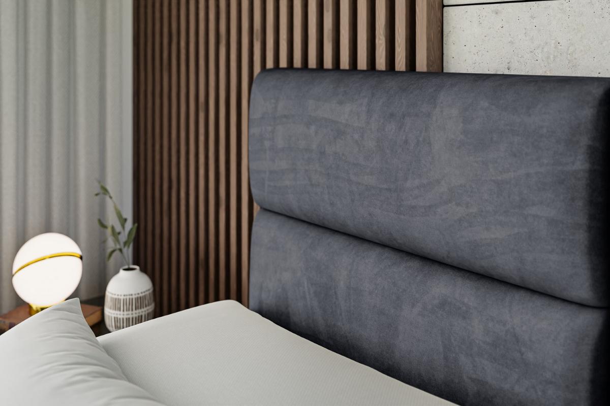 BOXSPRINGBETT elektrisch verstellbar mit 2 Matratzen H4/Taschenfederung MAYA EL 160 x 200 Dunkelgrau - Dunkelgrau, Holzwerkstoff (167/200cm) - ALTDECOR