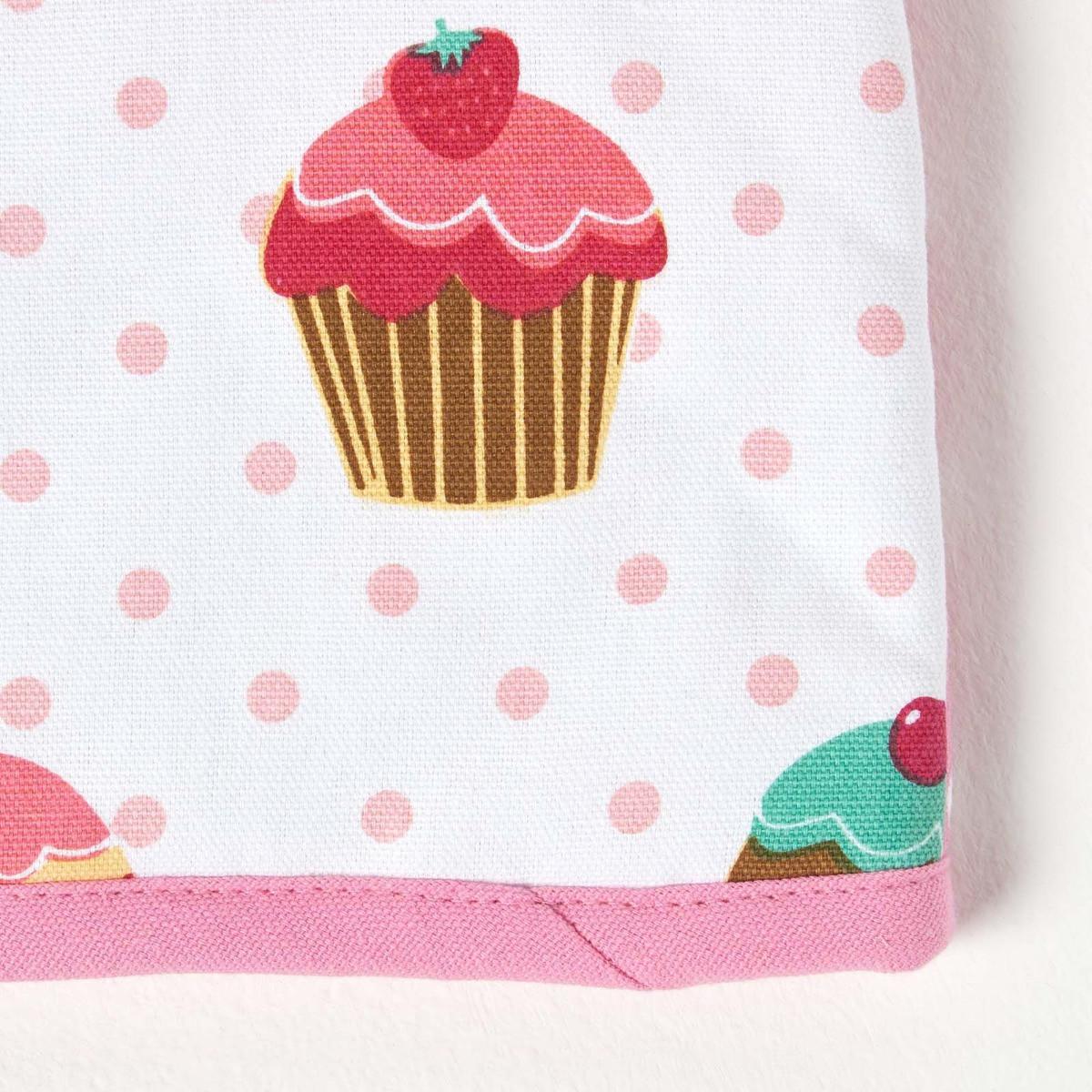 TEA COSY – Stoff-Teewärmer Cupcakes - Pink, Textil (36/24/36cm) - Homescapes