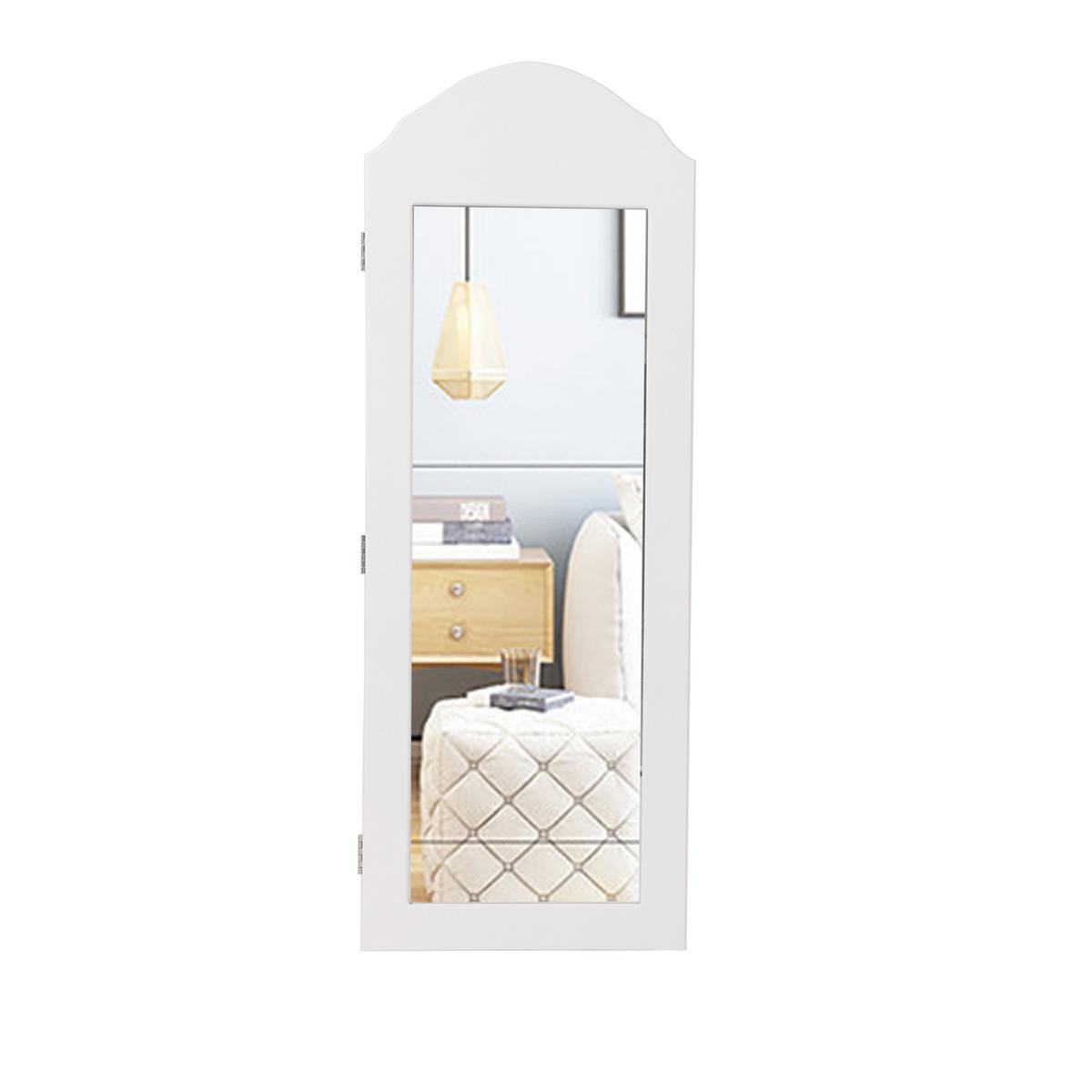 SCHMUCKSCHRANK - Weiß, Holzwerkstoff (9/95/35cm) - ML-DESIGN