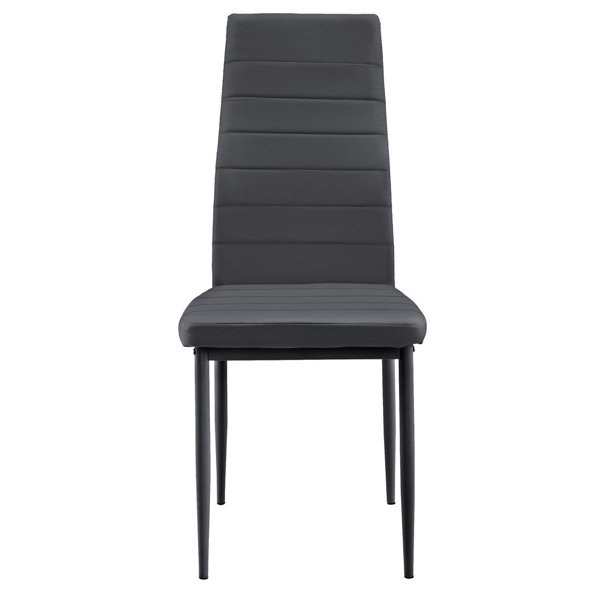 TISCHGRUPPE Jørpeland - Dunkelgrau, Holzwerkstoff/Textil (120/75/60cm) - [en.casa]