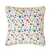 KISSENHÜLLE Bunte Punkte 45/45 cm, 100% Baumwolle - Multicolor, Textil (45/45cm) - Homescapes