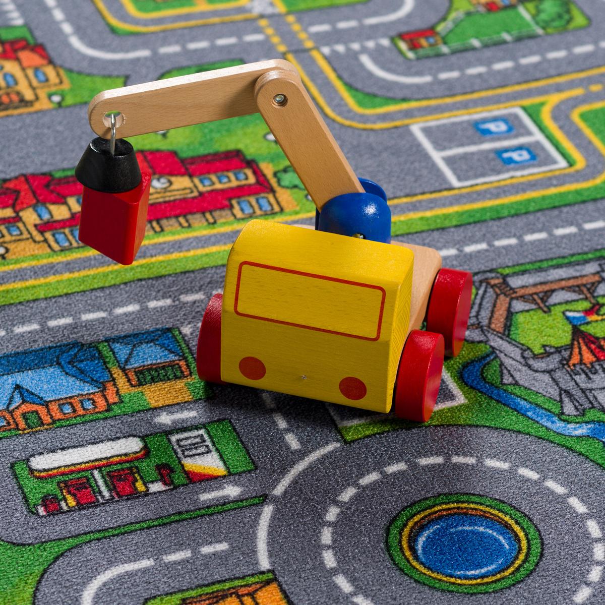 KINDER SPIEL TEPPICH ABENTEUERLAND BUNT - Multicolor, Textil (160/160cm) - Snapstyle
