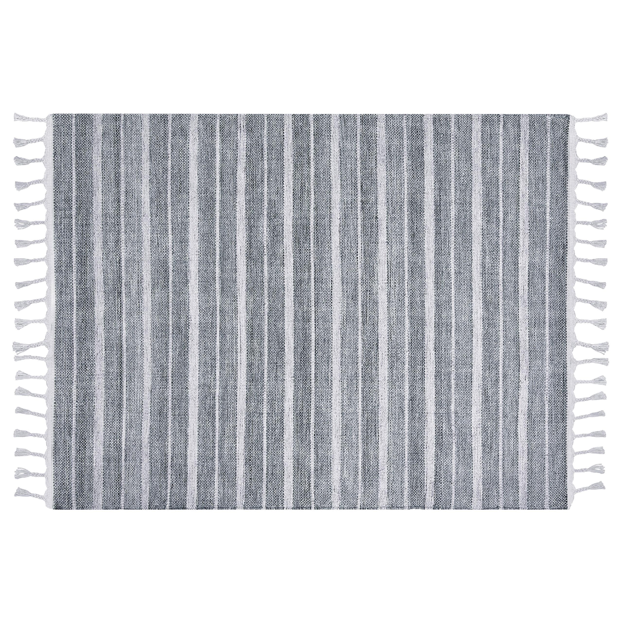 OUTDOOR-TEPPICH BademlII 200/140 cm - Grau, Kunststoff (140/200cm) - Beliani