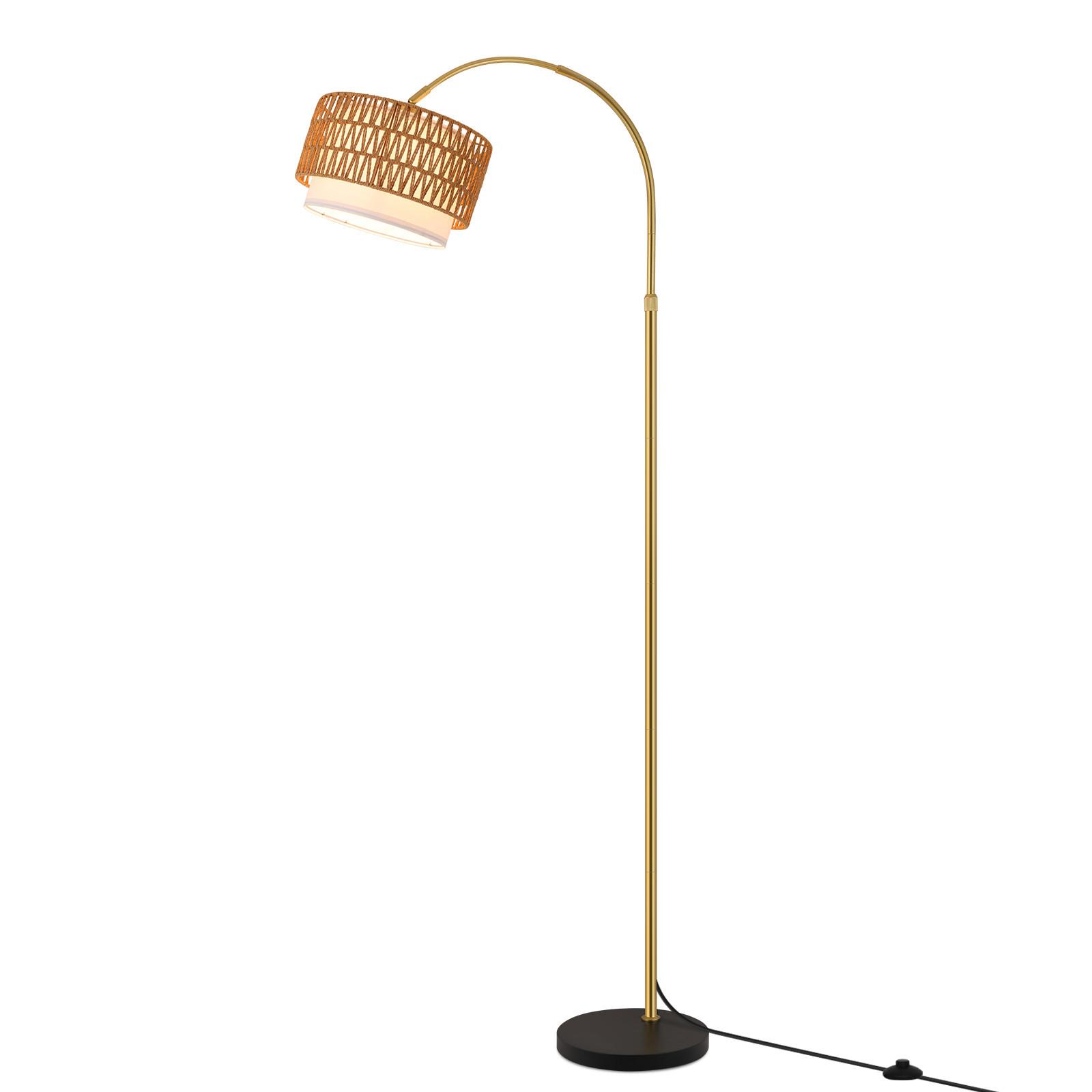 STEHLAMPE Cyrwen 32/19/180 cm - Goldfarben, Metall (32/19/180cm) - ZMH