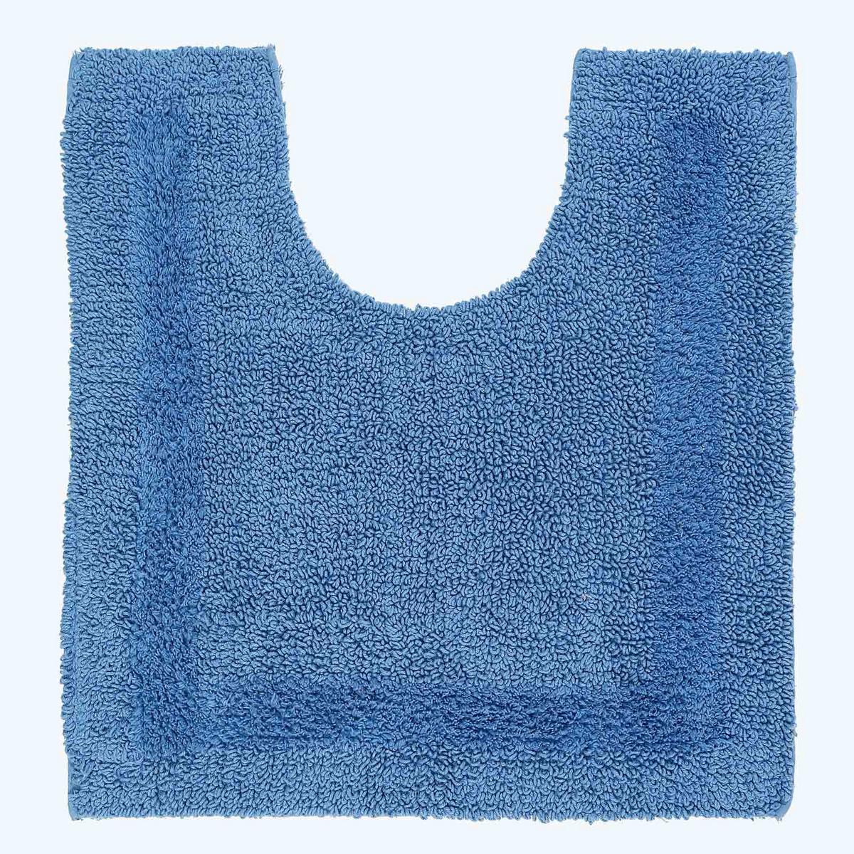 BADGARNITUR 2-teilig, Badematte & WC-Vorleger, wendbar - Blau, Textil (50/80cm) - Homescapes