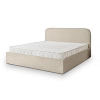 POLSTERBETT RENIVE 140x200 cm mit Bettkästen - Beige - Beige, Holz (140/200cm) - MASSENO