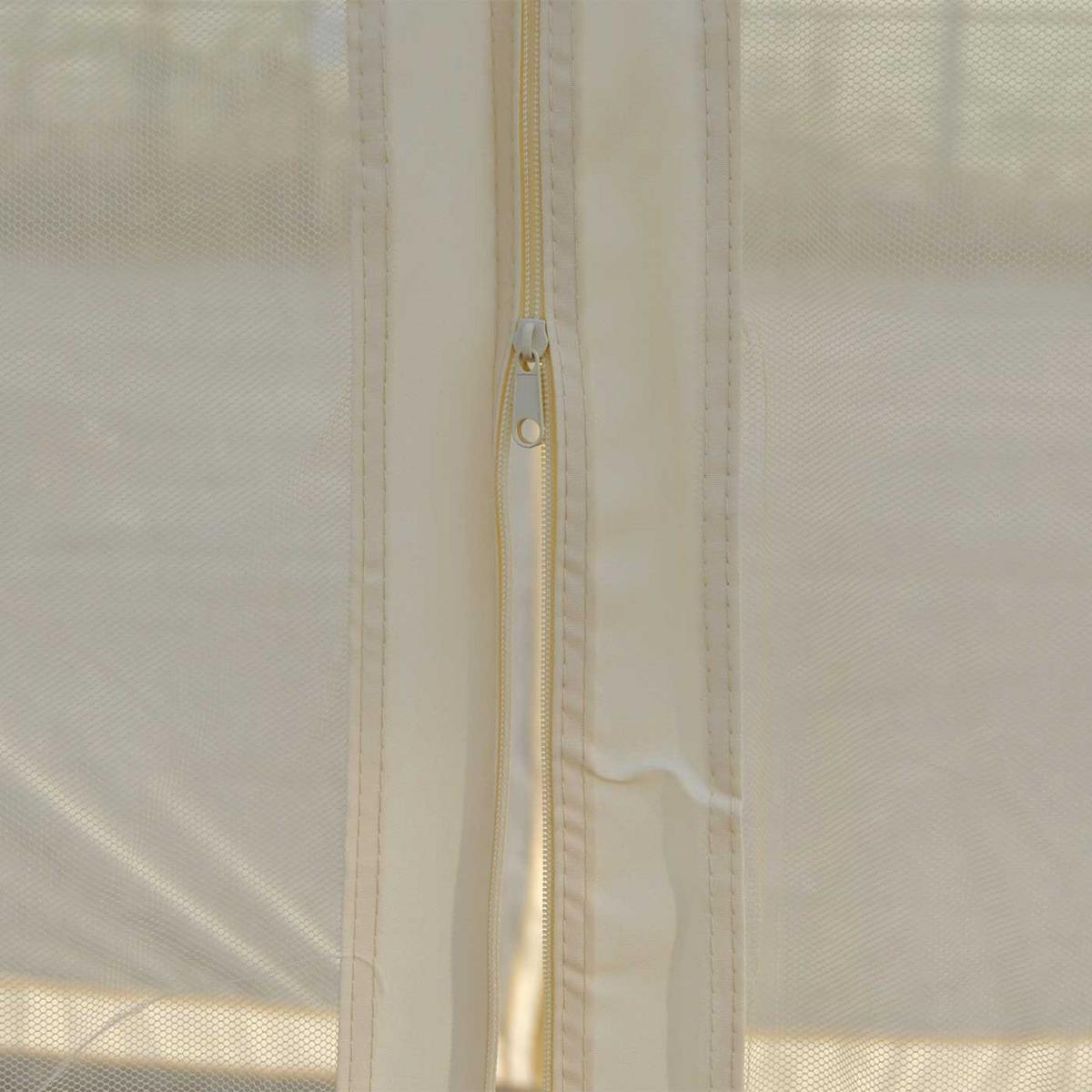 PERGOLA CALPE I Cremeweiß - Weiß, Metall (394/273/294cm) - MCW