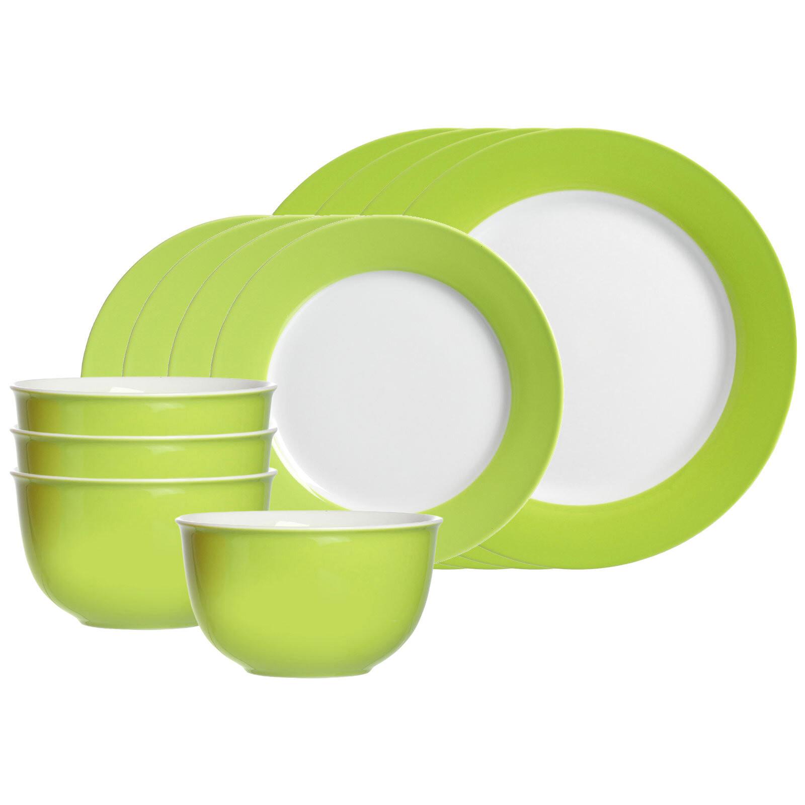 BASIC-SET Doppio Grün 12-tlg. - Grün, Keramik (2/2/2cm) - Ritzenhoff Breker