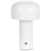 LED-TISCHLEUCHTE Weiß Besos - Weiß, Metall (12/12/21cm) - Beliani