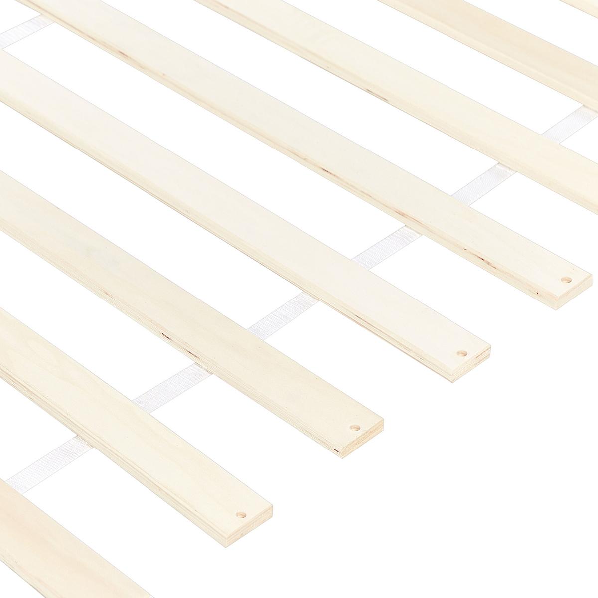 BETT mit Lattenrost 90/200 cm Kiefernholz Braun Olendon - Braun, Holz (90/200cm) - Beliani