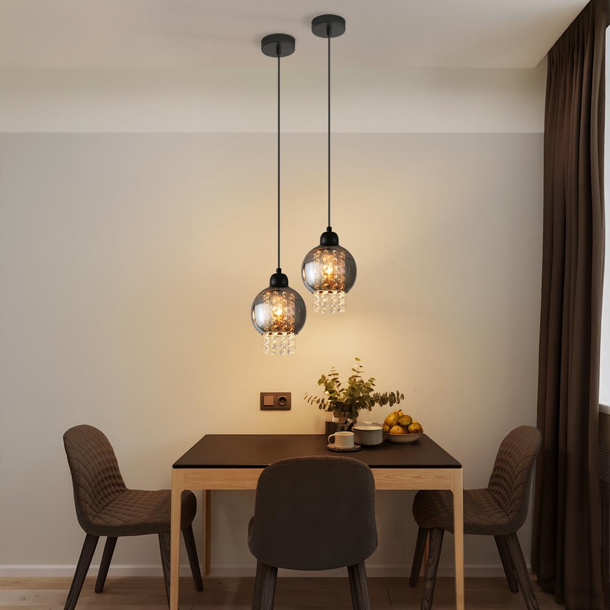 PENDELLEUCHTE Marlow 10/10/175 cm - Schwarz, Metall (10/10/175cm) - Nettlife