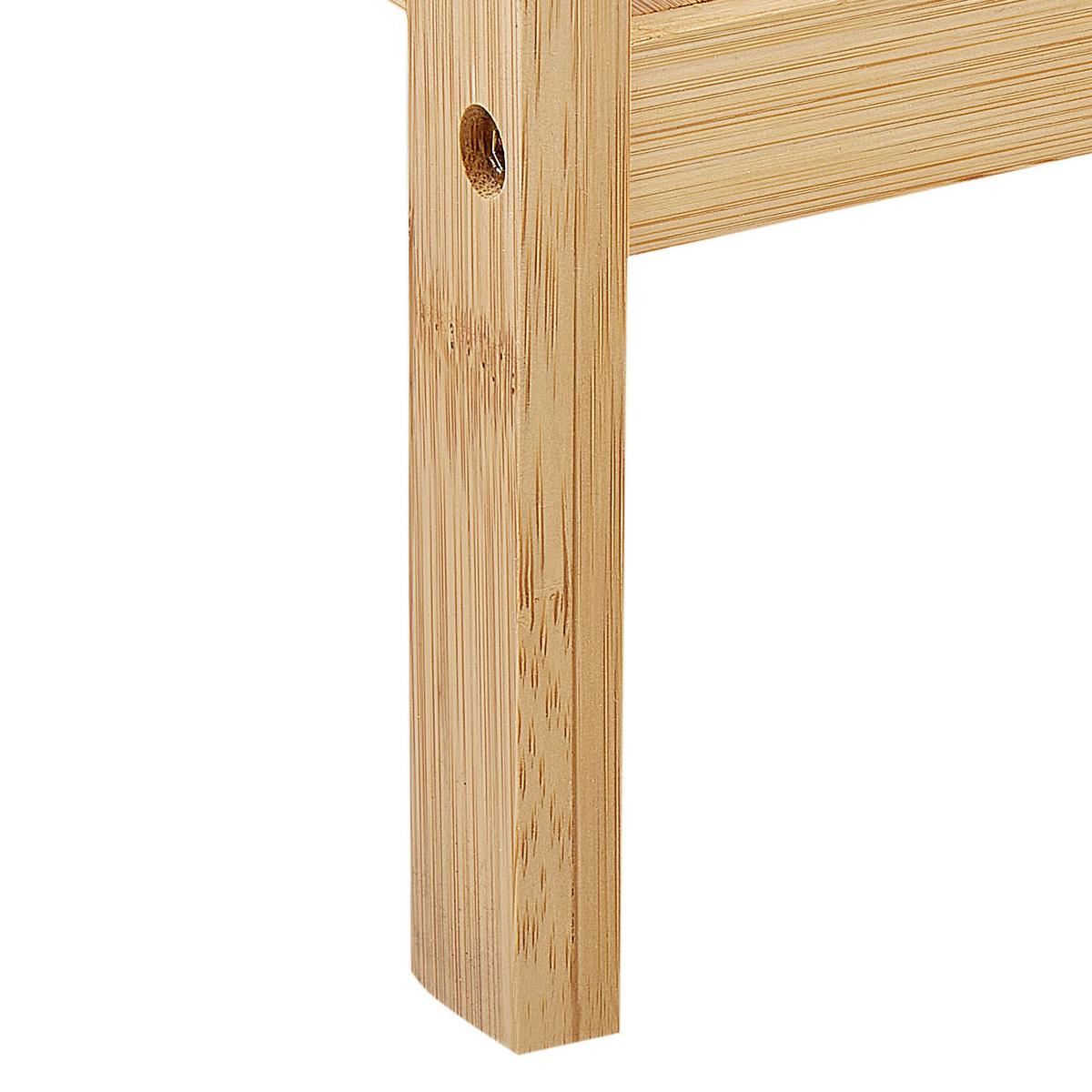 REGAL Bambus Hellbraun Baxley - Braun, Holz (37/78/33cm) - Beliani