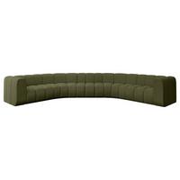 WOHNLANDSCHAFT modulares Sofa Lazro-U1 - 373x373x70 cm Grün - Grün, Holzwerkstoff/Textil (373/70/373cm) - ALTDECOR