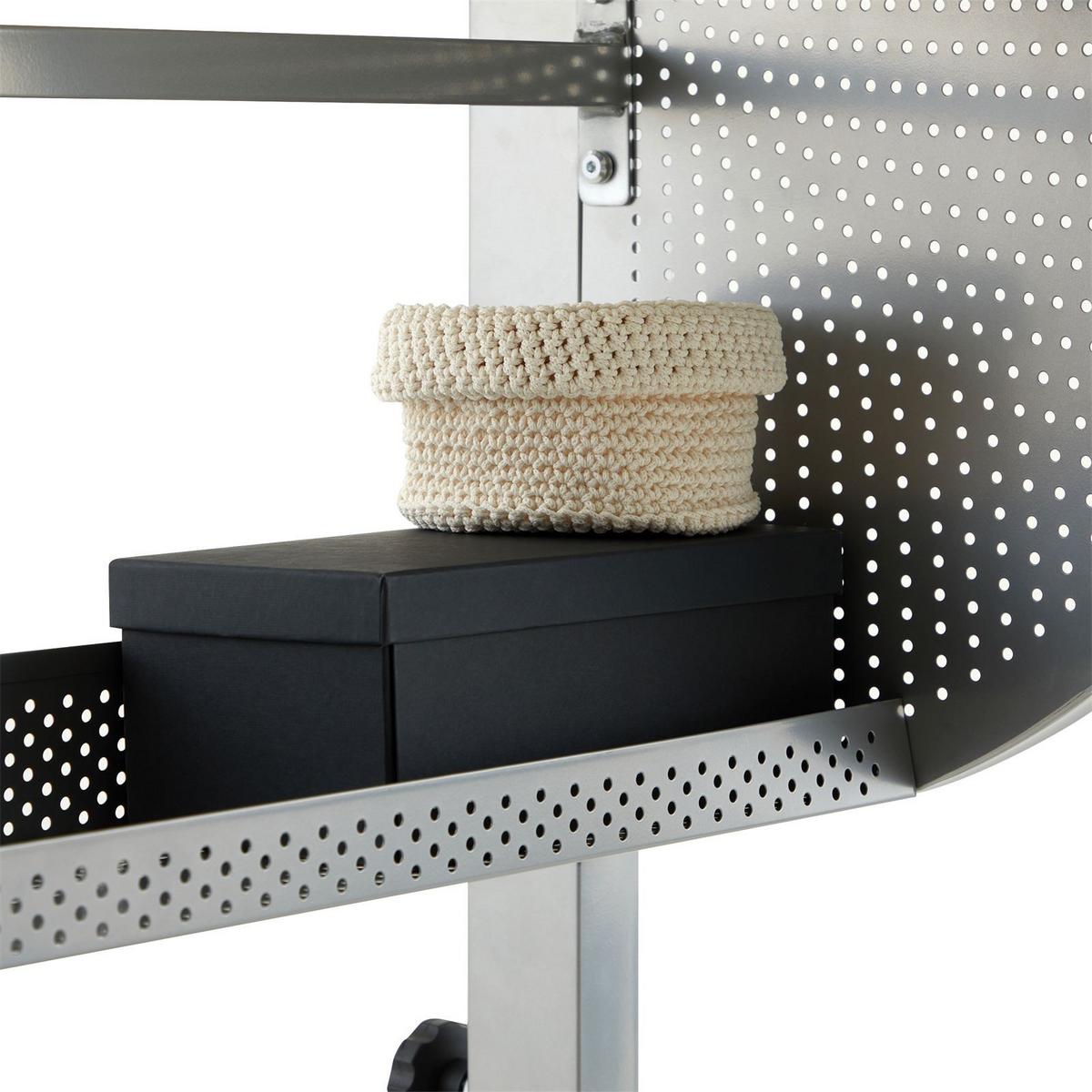 KINDERSCHREIBTISCH MADS - Alufarben/Weiß, Holzwerkstoff/Metall (111/90/60cm) - IDIMEX