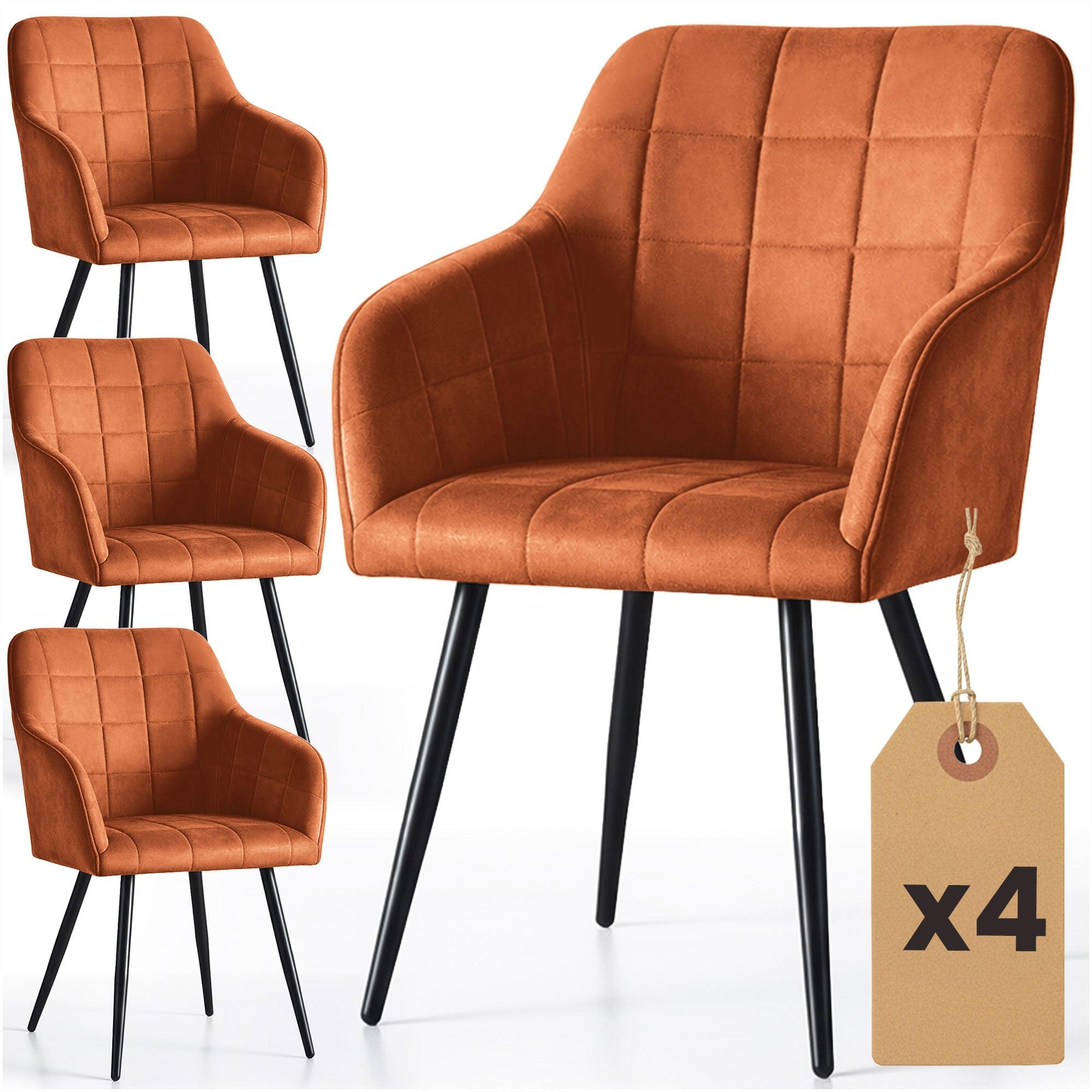 POLSTERSTUHL 4er Set, Metallbeine Bronze, Schwarz 54/82/58 - Schwarz, Textil (54/82/51cm) - RAUMHIRSCH FURNITURE