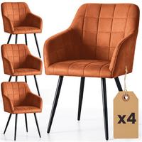 POLSTERSTUHL 4er Set, Metallbeine Bronze, Schwarz 54/82/58 - Schwarz, Textil (54/82/51cm) - RAUMHIRSCH FURNITURE