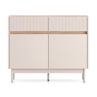 SIDEBOARD Dunea Kaschmirgrau/Eichenholzoptik 104 cm - Taupe, Holzwerkstoff/Metall (104/85/40cm) - Selsey