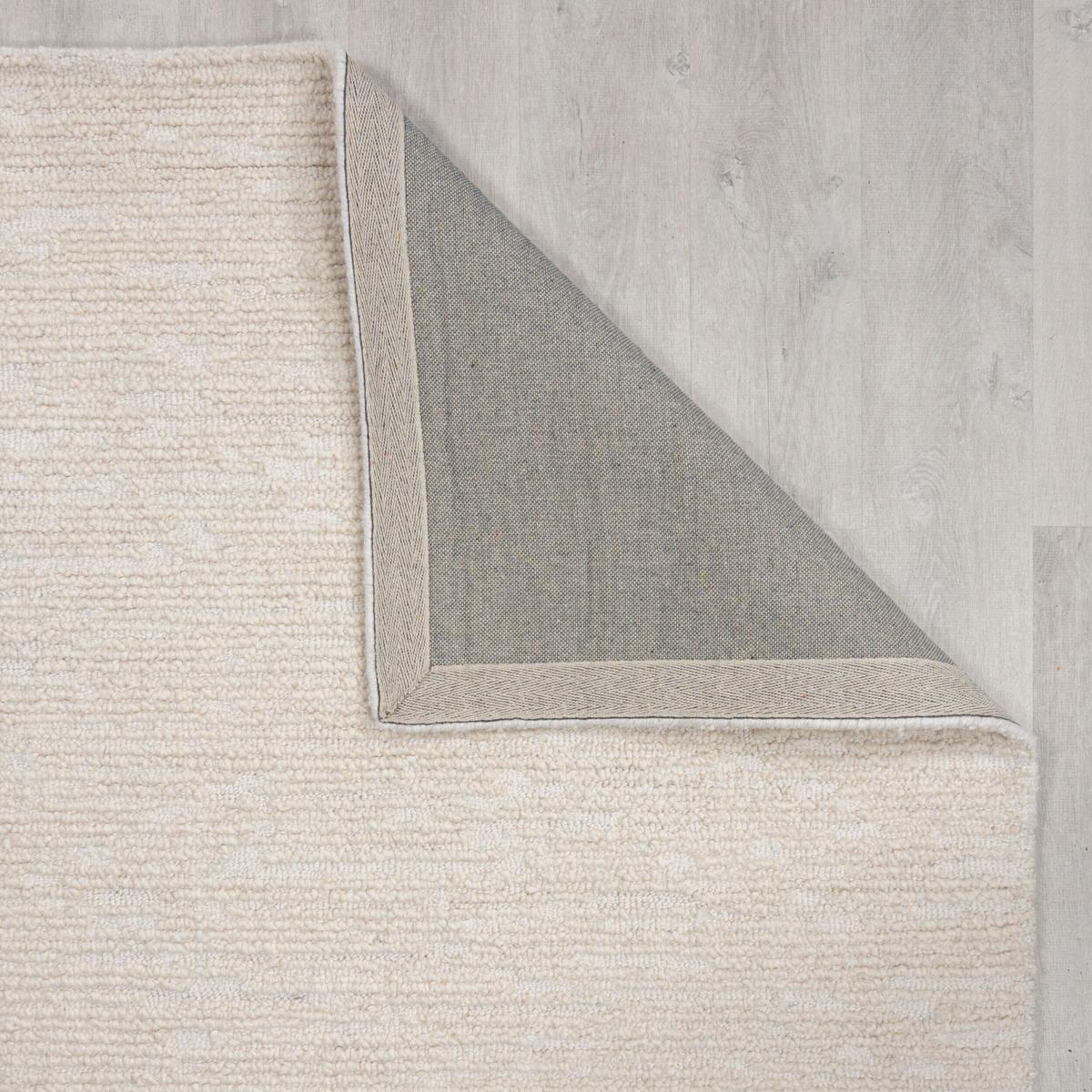 WOLLTEPPICH ALNE, einfarbig, Creme, 80 x 230 cm - Creme, Textil (230/80cm) - KADIMA DESIGN