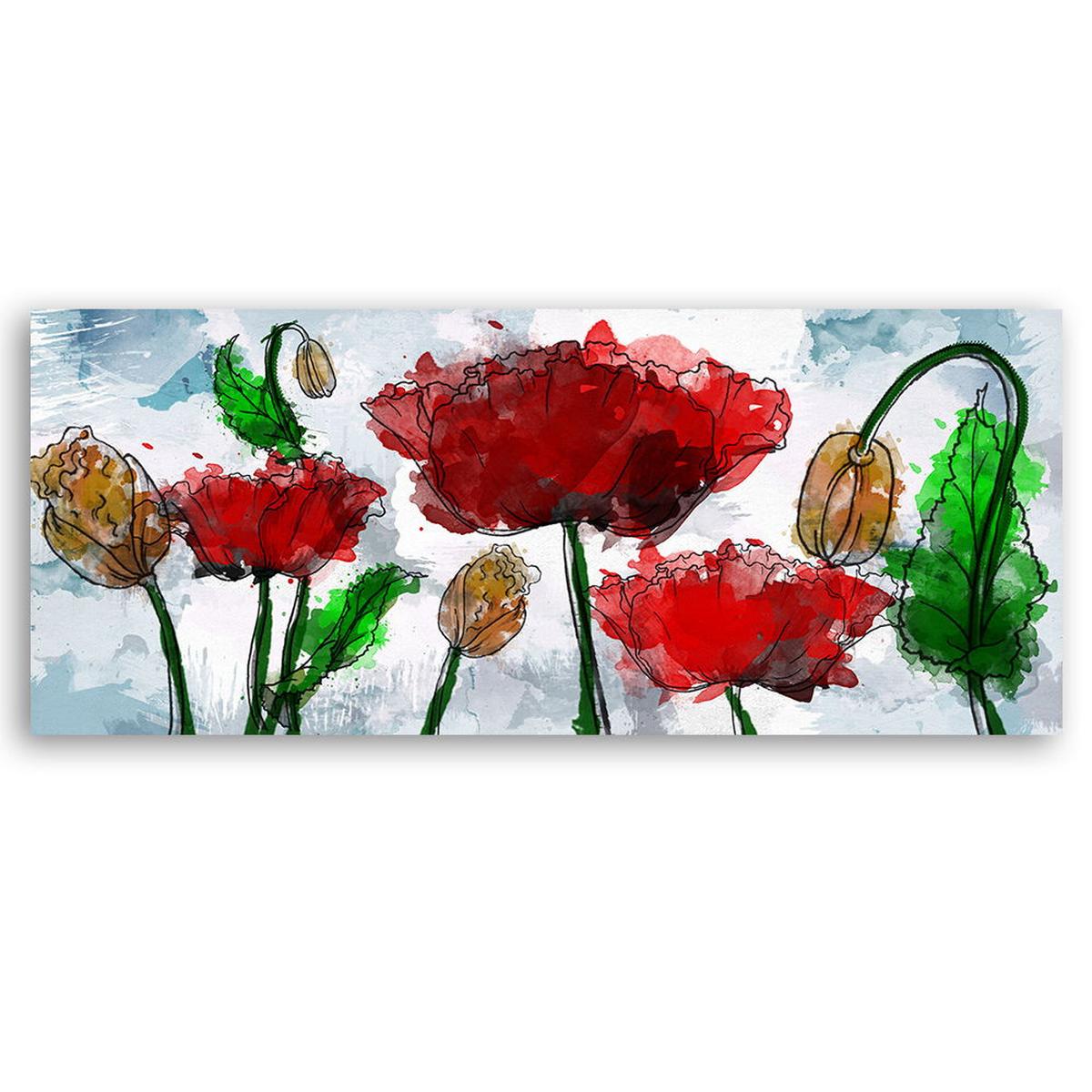 KUNSTDRUCK Bunt 120/40 cm - Multicolor, Textil (120/40cm) - KUNSTLOFT