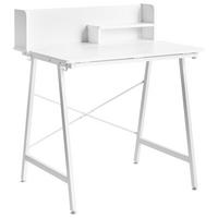 ZEICHENTISCH mit neigbarer Tischplatte Weiß 80/62 cm Aland - Weiß, Holzwerkstoff (62/80/94cm) - Beliani
