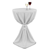 STEHTISCHHUSSE Guilia Ø 80 cm Weiß - Weiß, Textil (80/120cm)