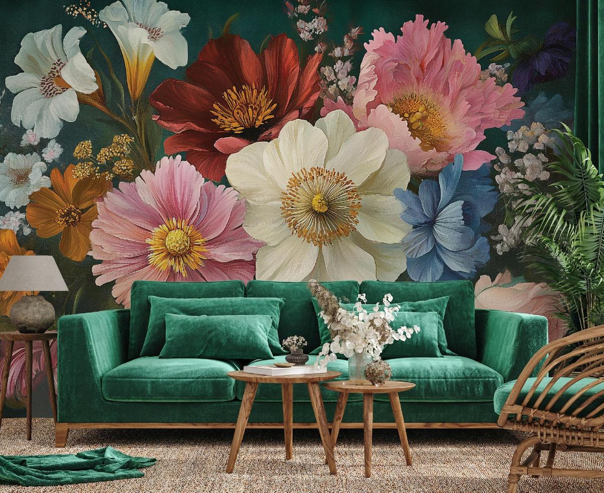 FOTOTAPETE Bulumen Vintage Wohnzimmer Vlies Tapete 250x175 - Multicolor, Papier (250/175cm) - Wallarena