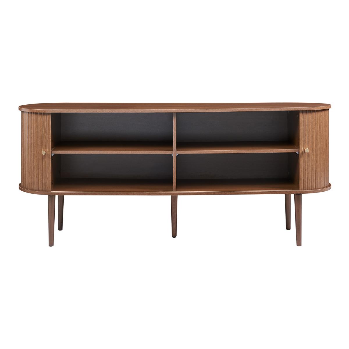 SIDEBOARD Mapia - Walnussfarben, Holzwerkstoff (166/70/40cm) - [en.casa]