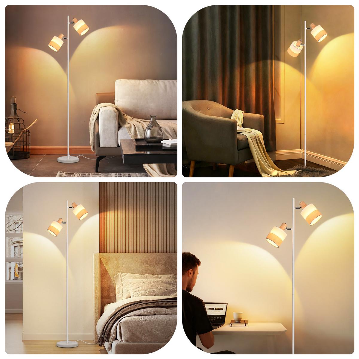 STEHLAMPE Luminar 27/22/146 cm - Weiß, Metall (27/22/145cm) - ZMH