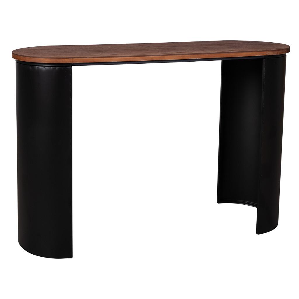 KONSOLENTISCH aus Holz, schwarz, 120x40x80cm - Schwarz, Holz (40/120/79cm) - Wanderlust