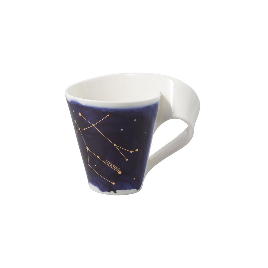 TASSE ZWILLING NewWave Stars weiß-blau 300 ml - Blau/Weiß, Keramik (0.3L) - Villeroy & Boch