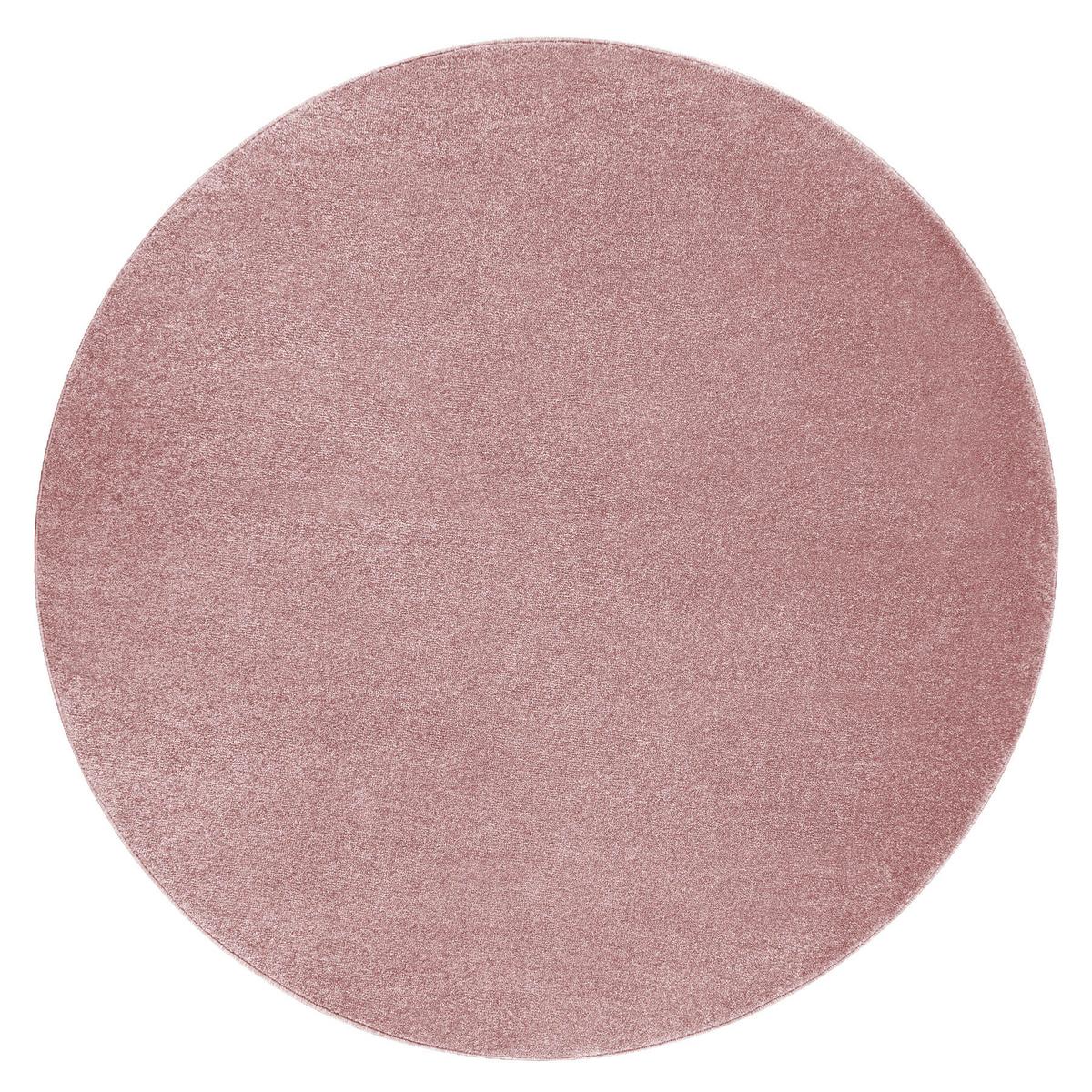 TEPPICH Softy 120 cm - Pink, Textil (120/120cm) - rugsX