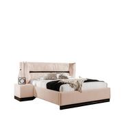 POLSTERBETT Hamilton Magic Velvet Set.2 - Rosa, Holzwerkstoff/Textil (180/200cm) - Fun Möbel
