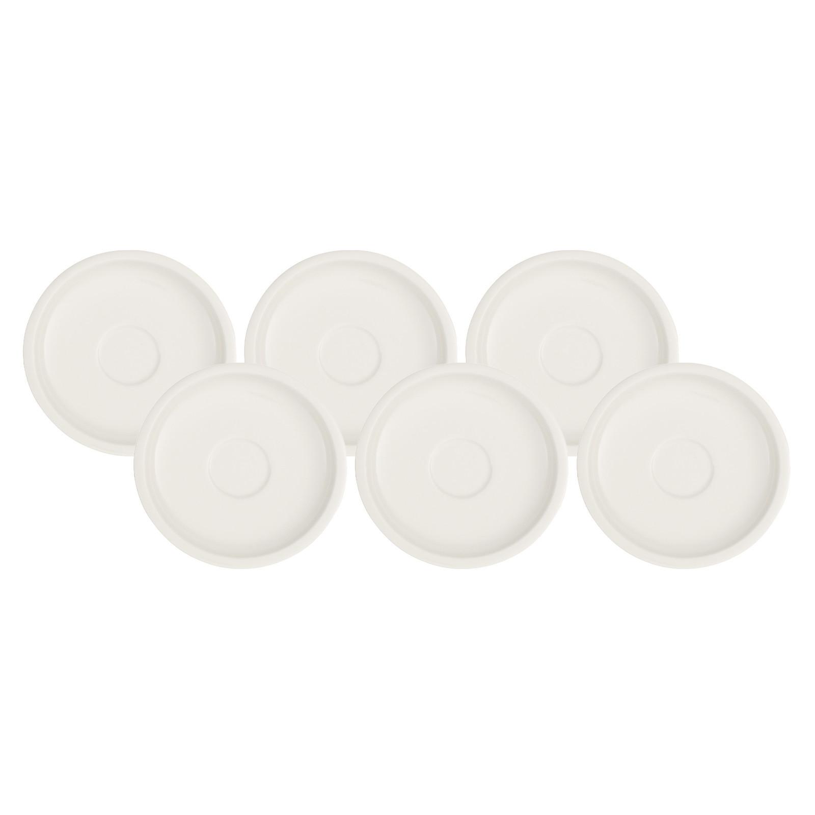 MOKKA-/ESPRESSOUNTERTASSEN Artesano Original weiß ø 12 cm 6er Set - Weiß, Keramik (12cm) - Villeroy & Boch