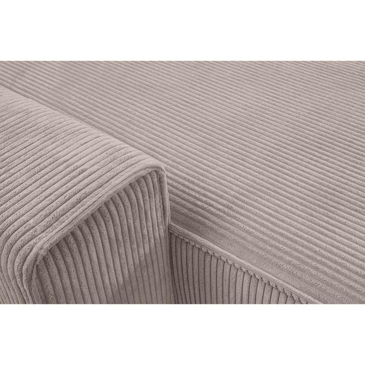 WOHNLANDSCHAFT Hektor U mit Schlaffunktion, 377 cm, cappuccino - Schwarz/Cappuccino, Kunststoff/Textil (377/94/152cm) - Beautysofa