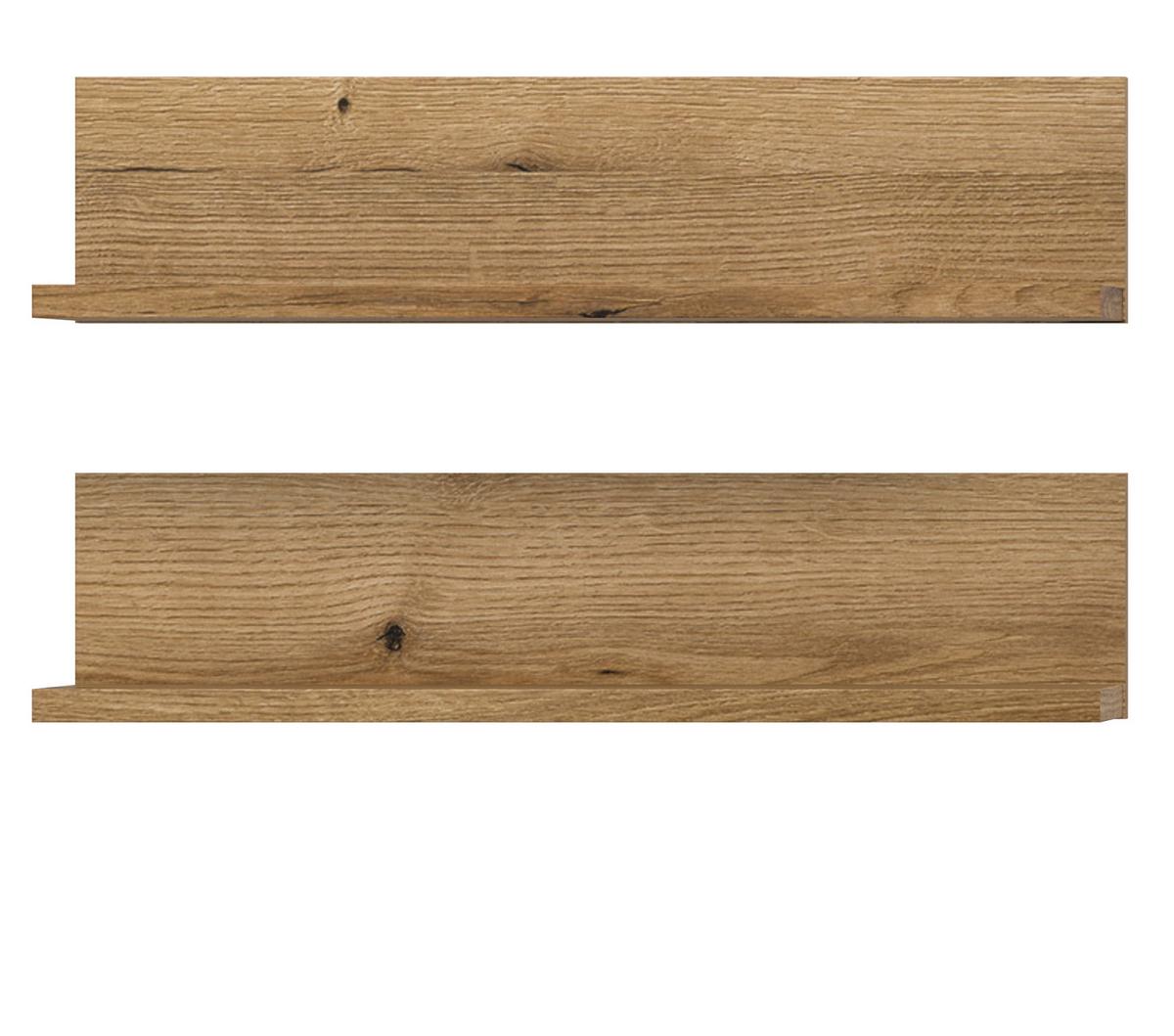 REGAL Evoke Eiche 51 cm, Badezimmer Regal 2er Set - Eichefarben, Holzwerkstoff (51/12/14cm) - Inn.Furn