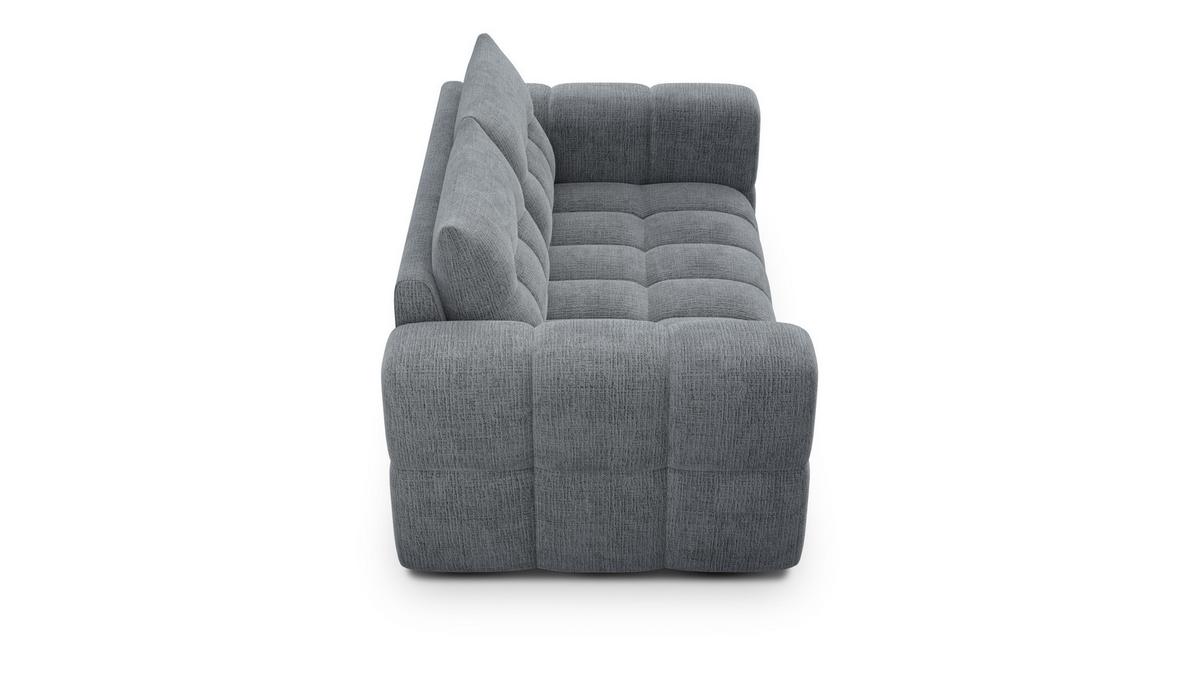 SOFA CLOUDI 2-Sitzer, dunkelgrau - Dunkelgrau/Schwarz, Holz/Textil (181/89/104cm) - Wozimo