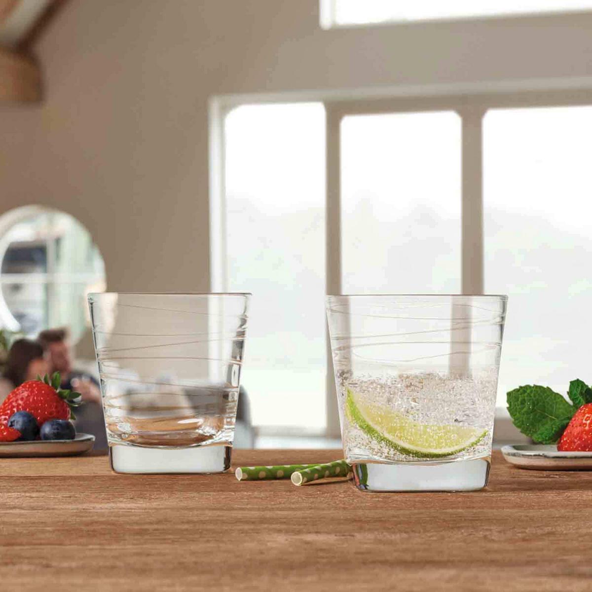 TRINKGLÄSER Vario Struttura transparent 250 ml 6er Set - Transparent, Glas (0.25L) - Leonardo Living