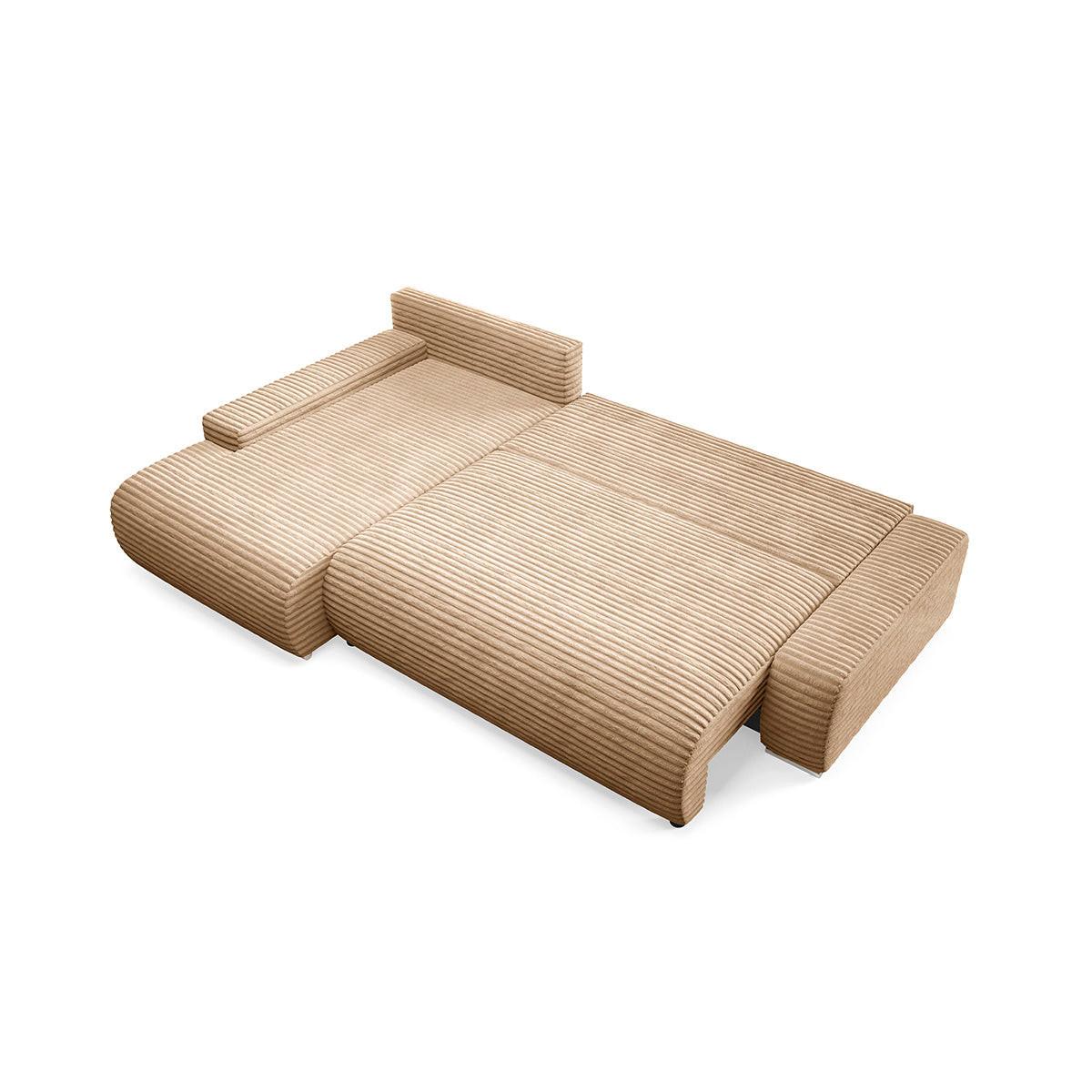 ECKSOFA Ivana 3 Sitzplätze Beige - Beige, Holz (265/172cm) - Petits-meubles