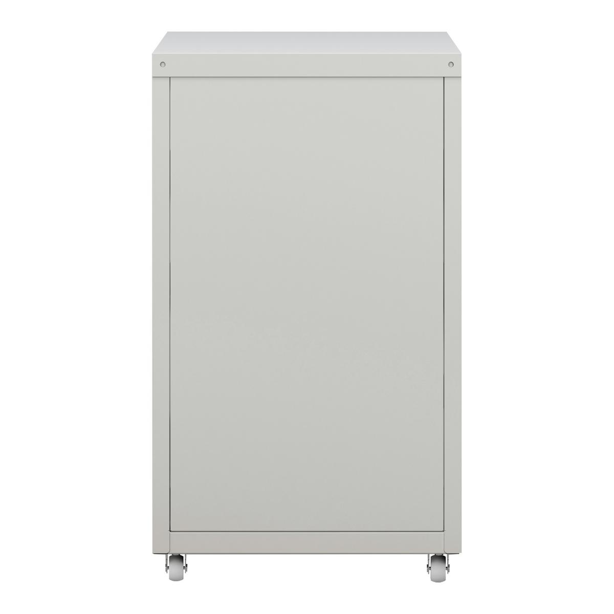 ROLLCONTAINER Kökar - Weiß, Metall (28/48/41cm) - [en.casa]
