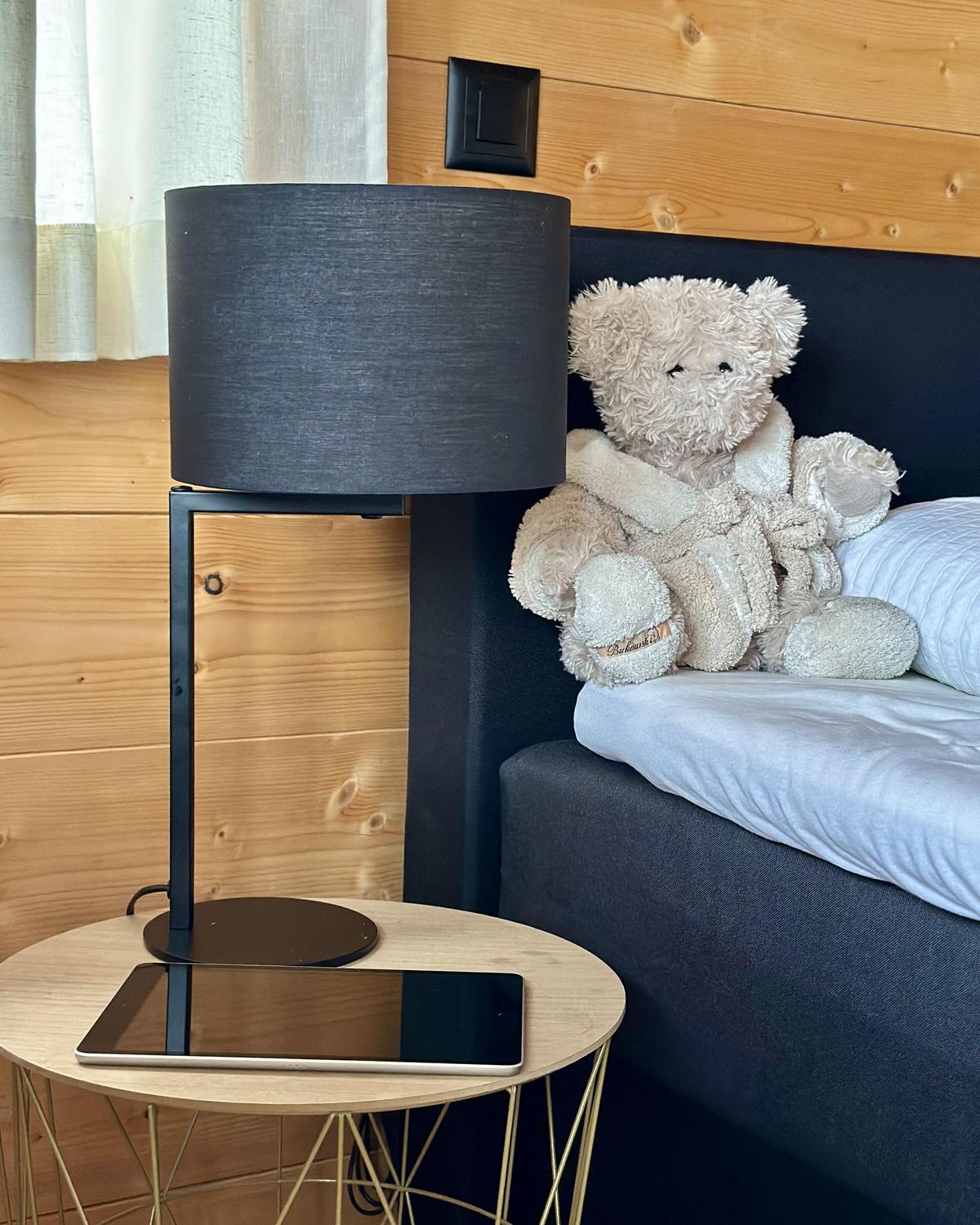 TISCHLAMPE Baldwin 26/26/49 cm - Schwarz, Metall (26/26/49cm) - Beliani