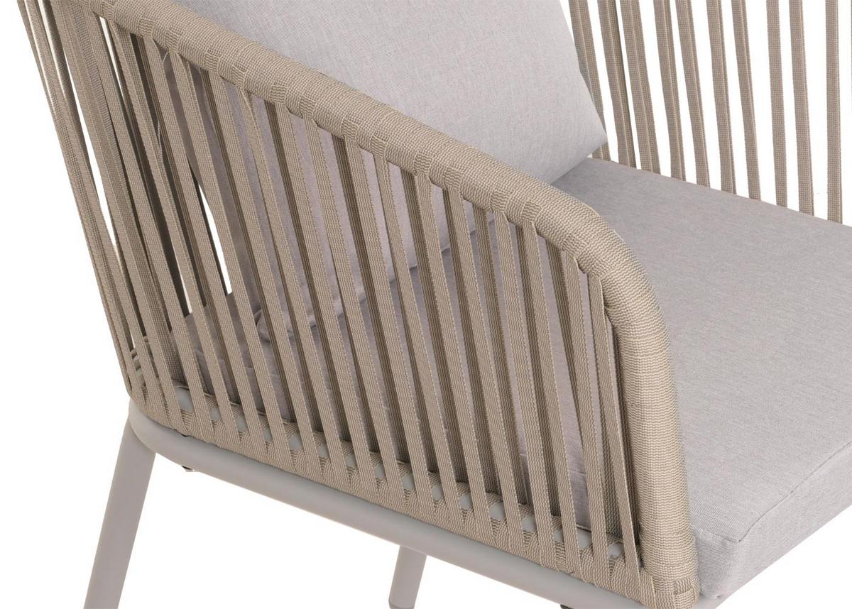 GARTENGARNITUR Grau 5-teilig-Set - Grau, Metall - MCW